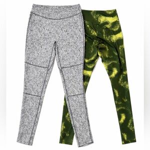 Bundle of two Gymshark Women’s Size Small Leggings Green Power & Charcoal Dry